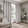 Appletree Boutique Conrad - Coppia di tende con occhielli, 168 x 137 cm, colore: Argento