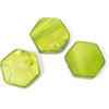 INNSPIRO Perline in madreperla esagono brillante verde 13 x 11 mm. 250 g. 296
