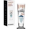 Ritzenhoff 1061010 Bicchiere per grappa 40 ml - Serie Heldenfest, motivo n. 10 - Gentleman - rotondo e multicolore - Made in Germany