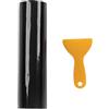 Tbest Parabrezza Parasole Decal, Auto Van Parabrezza Parasole Nero Lucido 140x20 Cm Universale PVC Parabrezza Adesivo Parabrezza Parasole Striscia per Automobili