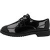 Clarks Griffin Lane 261431134, Scarpe Stringate Derby Donna, Nero (Black Pat Black Pat), 37.5 EU