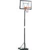 HOMCOM Canestro Basket per Adulti con Altezza Regolabile 302-352cm, Struttura in Acciaio, PE e PVC, Nero|Aosom