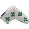 Beehive Filter Alveare Filtro Shamrock trifoglio ricamato Golf Lama Putter Headcover Fit tutte le marche Titleist Scotty Cameron Callaway Ping Taylormade lama Putter, White 1