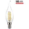 V-TAC LAMP. LED E14 4W FILAM. BIANCO NATURALE A FIAMMA TORTIG VT-1995-LED214431