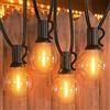 GPATIO Catena Luminosa Esterno G40 Lampadine in Plastica Bianca Calda 12+1 Pz, Luci da esterno giardino Impermeabile per Feste in Giardino, Matrimonio, Decorazioni Vacanze ecc. [25FT/ 7.6M]