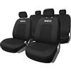 Sparco Set Completo di Coprisedili per Auto Universali Sport Nero