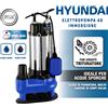 Hyundai POMPA SOMMERSA ACQUE SPORCHE NERE TRITURATRICE SOMMERGIBILE INOX PER FOSSA FOSSE