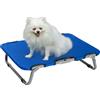 PawHut Brandina per Cani Piccola Taglia, Lettino Pieghevole, Facile da Trasportare, Blu 59x46x15cm|Aosom