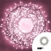 Wisdom Catena di luci 9 metri da 180 Led Rosa con cavo trasparente Wisdom
