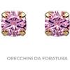 Inverness Orecchini 39 Tiffany Medio Zircone Rosa 3mm