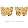 Inverness Orecchini 60 Farfalla Placcato Oro 5mm