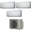 Daikin Climatizzatore BTU 9+9+9 FTXA25CS FTXA25CS FTXA25CS 3MXM68A Trial Split Stylish Silver R-32 Argento WIFI
