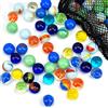 HAKACC 160 pezzi, piccole biglie di vetro, biglie di vetro per bambini, 16 mm, decorazione colorata