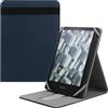 HoYiXi Custodia pieghevole compatibile con Kindle Paperwhite 11a Generazione 2021/Signature Edition 2021/Kindle 2019 10a Gen verticale Flip Stand Cover per 6-6.8 Kindle Kobo Ebook Ereader - blu