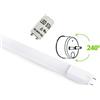 V-TAC TUBO LED NANOPLASTICA ORIENTABILE 9W BIANCO CALDO 60CM SAMSUNG VT-061-LED21650