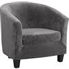 TOPCHANCES Copripoltrona Chesterfield 2 Pezzi,Elasticizzato Fodere Copripoltrona 1 Posto,Velluto Fodera Poltrona Club Tullsta per Bar Soggiorno Camera da Letto Reception