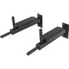 GORILLA SPORTS® Stazione Dip da Parete - Imbottito, Distanza Regolabile, Carico Massimo 200 kg, Struttura in Acciaio - Barra di Sollevamento, Supporto da Muro, Allenamento, Fitness