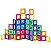 Playmags 36 Pz Magnetica Tiles Edificio situato: Educational Clickins Il Kit Include 18 Magnetico di Windows e 18 Letters & Numbers - stimolare la creatività e Lo Sviluppo del Cervello