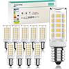 RuLEDne 3W E14 Lampadina LED Bianco Freddo 6000K Sostituzione Lampadine Alogene 30W, Angolo del Fascio 360° per Lampadario, Non Dimmerabile, Lampada da Parete, Lampada da Tavolo, Confezione da 10