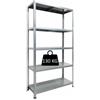 Grima Scaffale 5 ripiani in metallo grima ettore grigio portata 130 kg 100x40x187 cm