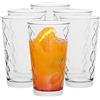 Vetro Ritzenhoff & Breker Set di 6 Bicchieri da Long Drink Lawe Stripes da 400 ml Colore: Azzurro 400 milliliters 