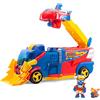 SUPERTHINGS RIVALS OF KABOOM SUPERTHINGS Rescue Truck - SuperThings Rescue Truck with an extendable ladder and a detachable Rescue Ship. Includes 1 exclusive Kazoom Kid and 1 exclusive SuperThing. With lights and sound effects