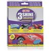 Ma-Fra, 3Shine, Tris Panni in Microfibra per Pulizia Vetri, Esterni ed Interni Auto, Multicolore