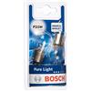 Bosch Automotive Bosch P21W Pure Light lampadine auto A incandescenza, 12 V 21 W BA15s, x2, Argento