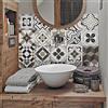 RE-COVERTILES Adesivi Piastrelle Cucina Bagno in PVC 12 Pz 15x15 cm PS00089 | Materiale PVC, Impermeabile, Antigraffio, Decorazione Parete, Peel and Stick, Made in Italy