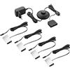 SEBSON® Luci LED Vetrina - Illuminazione a Mensole in Vetro per Vetrinetta, Armadio, Scaffale - Set di 4 Clips LED Bianco Caldo incl. Alimentatore 12V con Interruttore