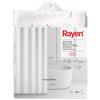 Rayen | Tende da bagno | Tenda per doccia o vasca | Impermeabile | Canvas cotone 100% | Asciugatura rapida | Opaco | Anelli metallici | Include 12 ganci in metallo | 180 x 200 cm | Bianco