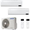 SAMSUNG CONDIZIONATORE SAMSUNG WINDFREE ELITE DUAL SPLIT 9000+9000 BTU INVERTER R32 AJ040 A+++/A++ WIFI