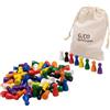 GICO 80 personaggi cono in legno per Halma Ludo 24x12 mm gioco - 2131