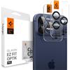 Spigen Protezione Fotocamera compatibile con iPhone 15/16/17 Pro, iPhone 15/16/17 Pro Max, 2 Pezzi, Titanio nero, Anello Individuale, Durezza 9H Pellicola prottetiva