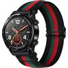 SITAFU Cinturino per Huawei Watch GT 2/GT 3 46mm,22MM Nylon Elastico Intrecciato Regolabile, Ricambio Compatibile con Huawei Watch GT 46MM/GT2 Classic/GT2 Pro 46mm/Watch GT 2e/GT Sport