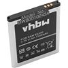 vhbw batteria compatibile con Samsung Wave 575, 525 GT-S5250, 533 GT-S5330, 575 GT-S5750 smartphone cellulare (1100mAh, 3,7V, Li-Ion)