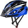 RaMokey Casco da Bicicletta per Adulti, Uomo e Donna, Corpo EPS + Guscio PC, Mountain Bike, con Visiera Rimovibile e Imbottitura, Regolabile, 58-61 cm