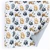 BABEES Materassino fasciatoio, 75 x 75 cm, 100% cotone, per bambine e bambini, double face, (CUTE ANIMALS)