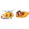 Simba 109251002 - Sam Il Pompiere elicottero Wallaby II con personaggio & Sam Neptun, Boot mit Figur
