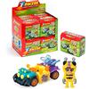 T-Racers Serie Glow Race - Collezione Completa Auto e Piloti Sorpresa collezionabili. Auto smontabili per parti e con parti intercambiabili