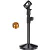 Ohuhu Asta Microfono, Ohuhu Asta Microfono Scrivania con Morsetto Regolabile a 180 °, Adattatore in Metallo da 3/8 - 5/8 Femmina, Supporto Microfono da Tavolo Compatibile con Blue Yeti e Altri Microfono