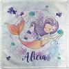 LolaPix Tovaglioli bambino. Tovaglioli stoffa. Tovaglioli personalizzati. Vari disegni. SIRENA