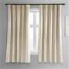 HPD Half Price Drapes VPCH-P Tende oscuranti in Velluto Firmato per Camera da Letto, Misto Poliestere, Alabastro Beige, 50 in x 63 in