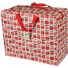 Rex London Grandi sacchetti con chiusura lampo, resistenti e durevoli, 55 x 48 x 28 cm, 70 l, design a scelta (mela vintage)