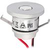 VBLED® Mini faretto LED in alluminio, IP65, resistente all'acqua, 1 W, 12 VDC, 60 lm, luce bianca calda