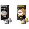 Gimoka - Capsule in Alluminio, Compatibili Nespresso, Gusto Ristretto - 100 Capsule & - Capsule in Alluminio, Compatibili Nespresso, Gusto Sublime - 100 Capsule