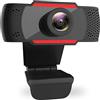 Xzyden Webcam con microfono, fotocamera PC USB, streamcam, fotocamera 1080P per computer portatile, videoconferenza