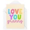 Tongue in Peach Biglietti d'auguri divertenti novità | Love You Granny | Compleanno Festa della Mamma Nana Thinking Of You Banter Funny Joke | CBH1288