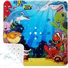 YOCOLE Tappetino Antiscivolo per Doccia 53x53cm, Tappetino Vasca Antiscivolo Bambini da Bagno Materiale in PVC, Tappetino Doccia Bathtub Mat con Ventose, per Bambini e Bebè, senza BPA