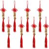 Fayemint 8 Pezzi Cinese Fortuna Monete Feng Shui Ciondoli, Feng Shui Moneta Rosso Felicità Cinque Imperatori, per Ricchezza, Fortuna Salute